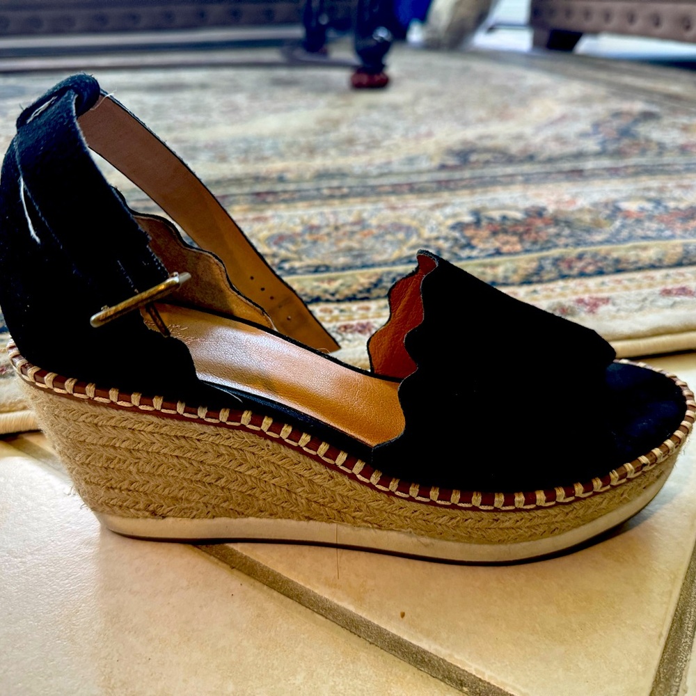 crown vintage wedge sandal